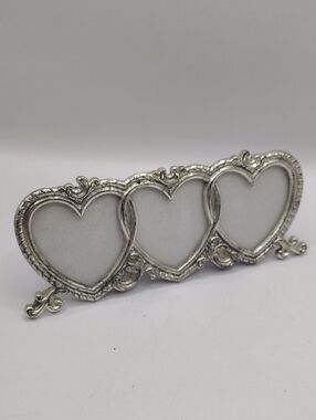 Silvestri Silver-Tone Triple Heart Photo Frame